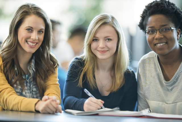 Photo of 3 Teenagers at School